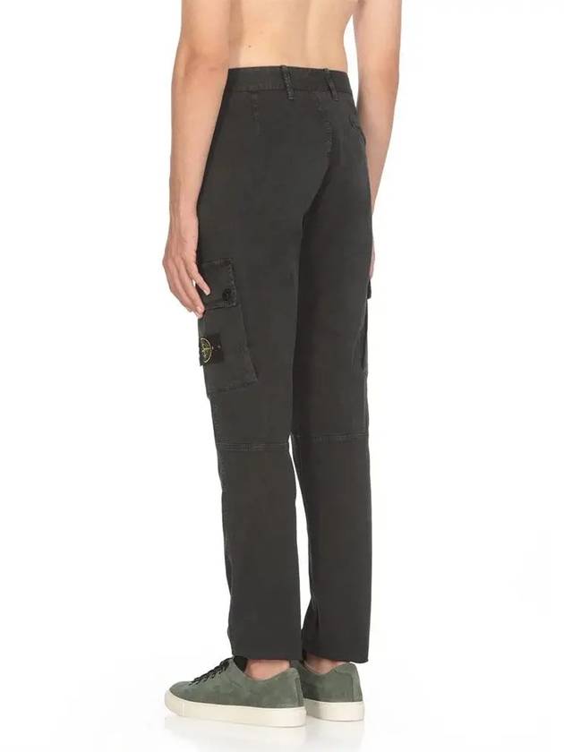 Compass Badge Cargo Straight Pants Black - STONE ISLAND - BALAAN 5