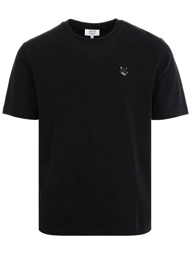 Bold Fox Head Patch Comfort Short Sleeve T-Shirt Black - MAISON KITSUNE - BALAAN 2