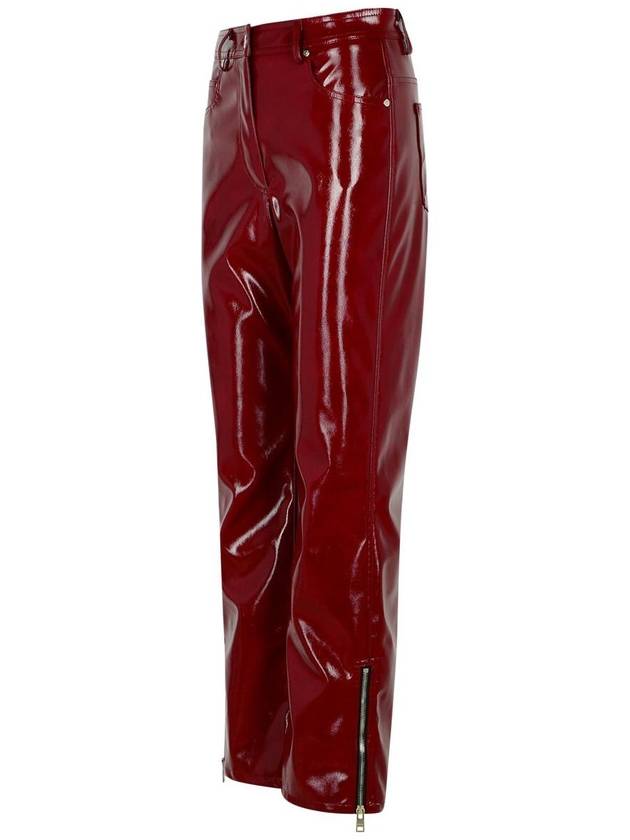 Msgm Burgundy Polyester Pants - MSGM - BALAAN 2