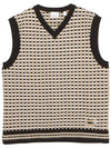 Check Pattern Vest Beige - BURBERRY - BALAAN 2