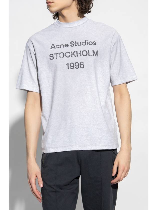 Acne Studios T-shirt With Logo, Unisex, Grey - ACNE STUDIOS - BALAAN 3