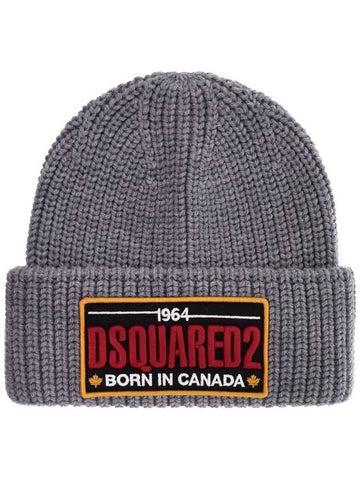 "beanie hat with patch logo - DSQUARED2 - BALAAN 1