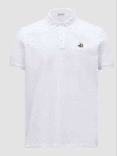 Logo patch short sleeve PK shirt white - MONCLER - BALAAN 2