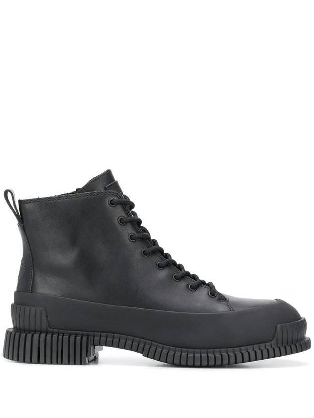 Fix Lace-Up Leather Worker Boots Black - CAMPER - BALAAN 1