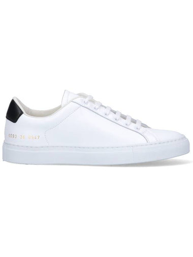 Retro Leather Low Top Sneakers White - COMMON PROJECTS - BALAAN 1