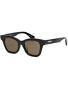 Sunglasses KZ40159F 01E Asian fit black horn rim square - KENZO - BALAAN 7