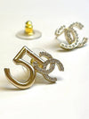 CC logo number 5 earrings - CHANEL - BALAAN 2