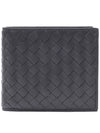 Intrecciato Weaving Half Wallet Dark Grey - BOTTEGA VENETA - BALAAN 2