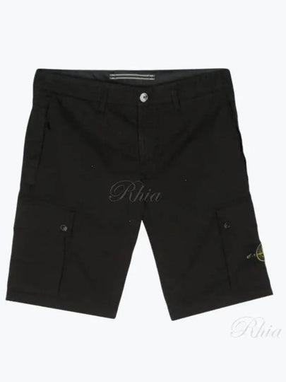 Wappen Cargo Bermuda Shorts Black - STONE ISLAND - BALAAN 2