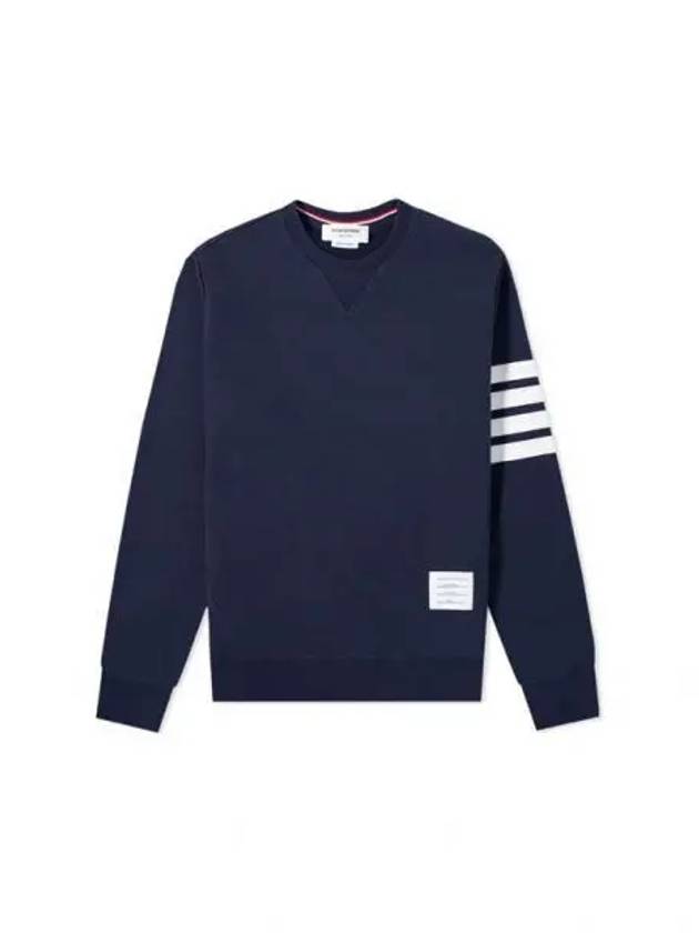 4 Bar Loopback Jersey Sweatshirt Navy - THOM BROWNE - BALAAN 2