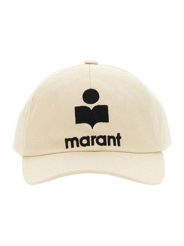 Tyron Embroidered Logo Ball Cap Ivory - ISABEL MARANT - BALAAN 1