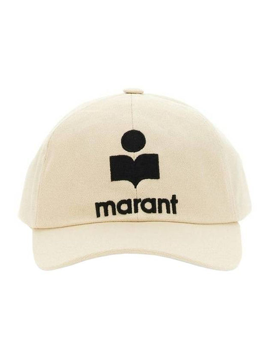 Tyrone Embroid Logo Ball Cap Ivory - ISABEL MARANT - BALAAN 1