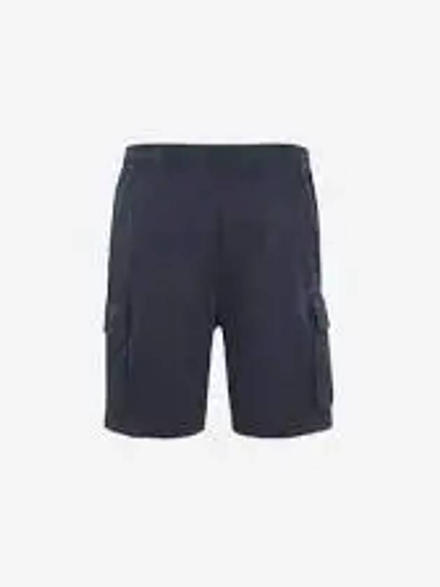 Logo Cotton Slim Cargo Shorts Charcoal - STONE ISLAND - BALAAN 2