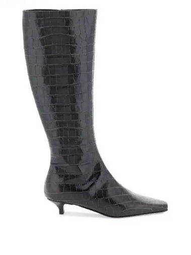 Toteme croaker effect knee high boots - TOTEME - BALAAN 1