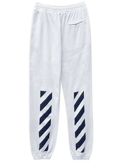 Men's Diag Logo Track Pants White - OFF WHITE - BALAAN 2