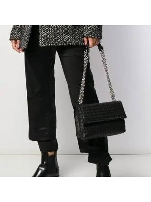 Olimpia Shoulder Bag Black - BOTTEGA VENETA - BALAAN 4