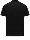 Slimfit Cotton Jersey Short Sleeve T-shirt Black - STONE ISLAND - BALAAN 4