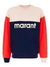 Afton Logo Cotton Sweatshirt Orange Faded Night - ISABEL MARANT - BALAAN 1