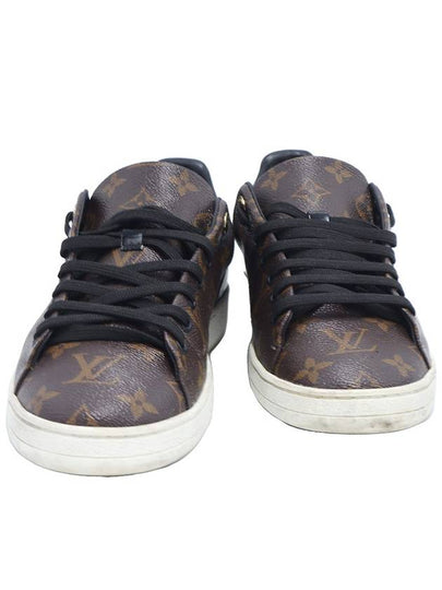 Men s Louis Vuitton 1A1F4N Monogram Canvas Front Low Women Sneakers 40 gt Gangbuk used luxury goods - LOUIS VUITTON - BALAAN 2