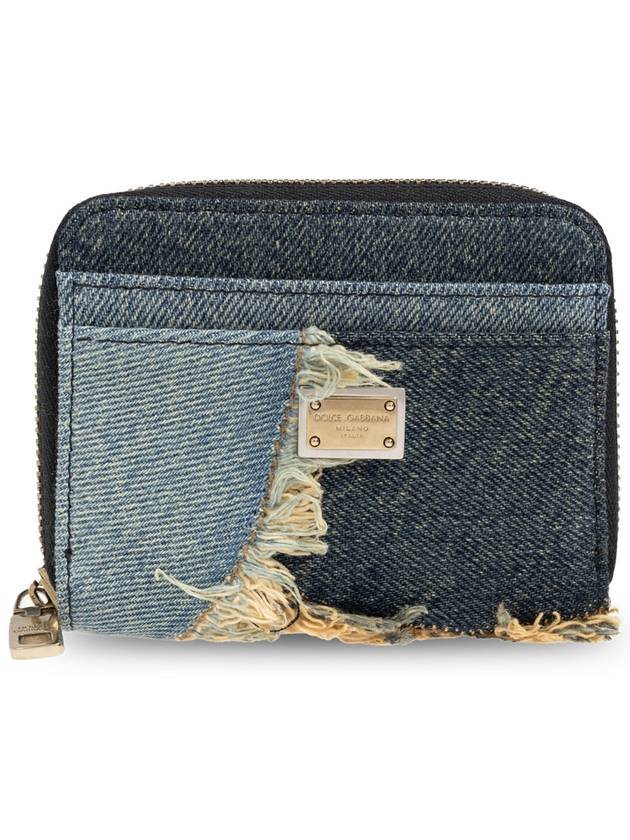 Dolce & Gabbana Wallet With Vintage Effect, Women's, Blue - DOLCE&GABBANA - BALAAN 1