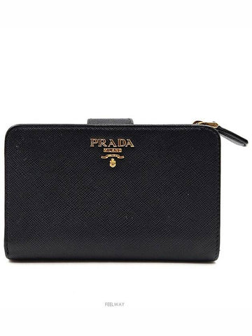 Saffiano medium wallet - PRADA - BALAAN 1