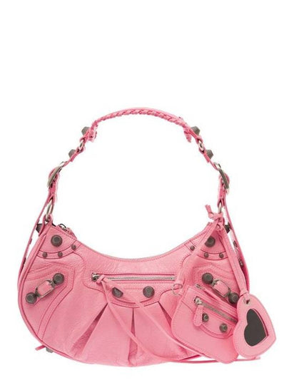 Le Cagole Small Leather Shoulder Bag Pink - BALENCIAGA - BALAAN 2