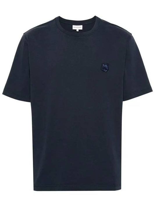 Bold Fox Head Patch Comfort Short Sleeve T-Shirt Navy - MAISON KITSUNE - BALAAN 2