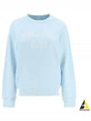 Wellness Club Flock Crew Neck Cotton Sweatshirt Baby Blue - SPORTY & RICH - BALAAN 2