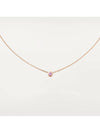 Damour Pink Sapphire Necklace Rose Gold - CARTIER - BALAAN 4