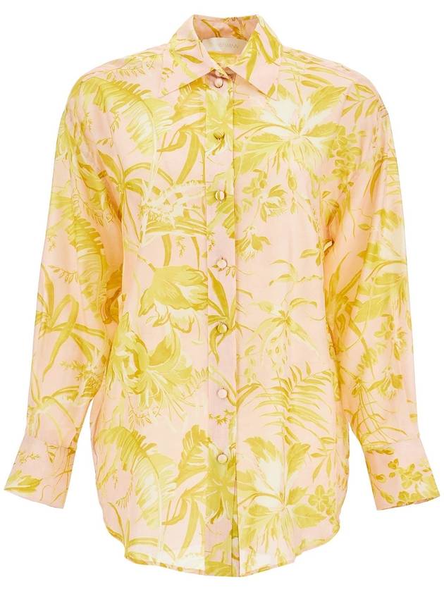 silk floral print shirt - ZIMMERMANN - BALAAN 1