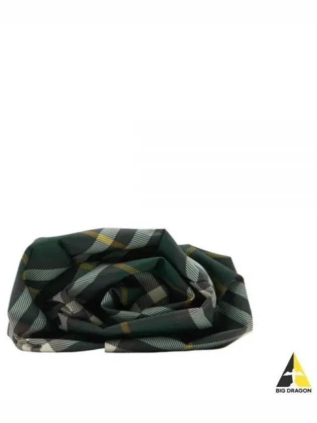 Logo Check Clutch Bag Green - BURBERRY - BALAAN 2