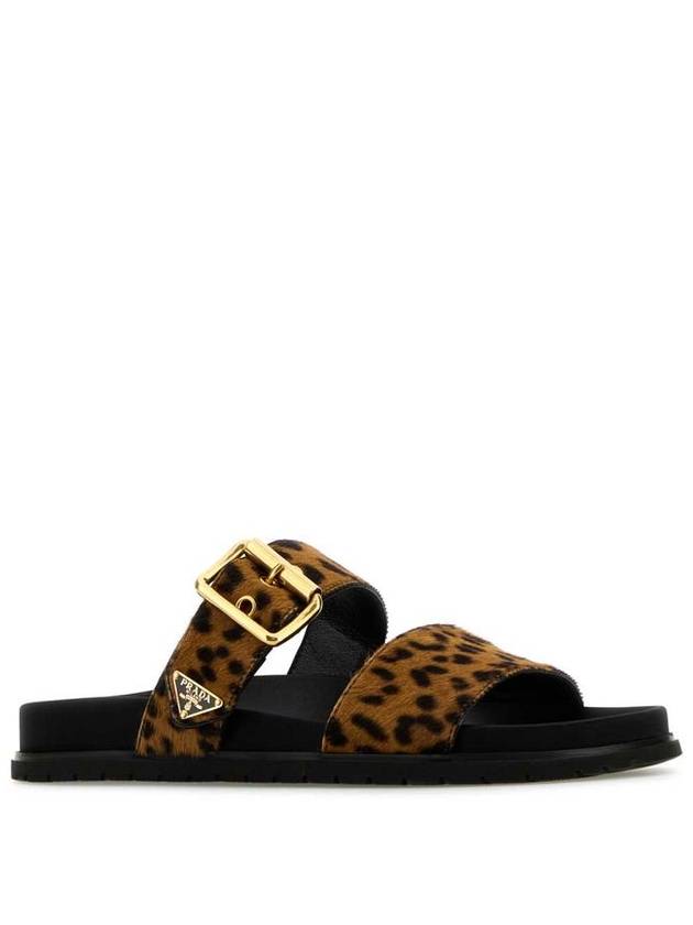 Printed leather slide 1XX715 XRY F0151 - PRADA - BALAAN 4