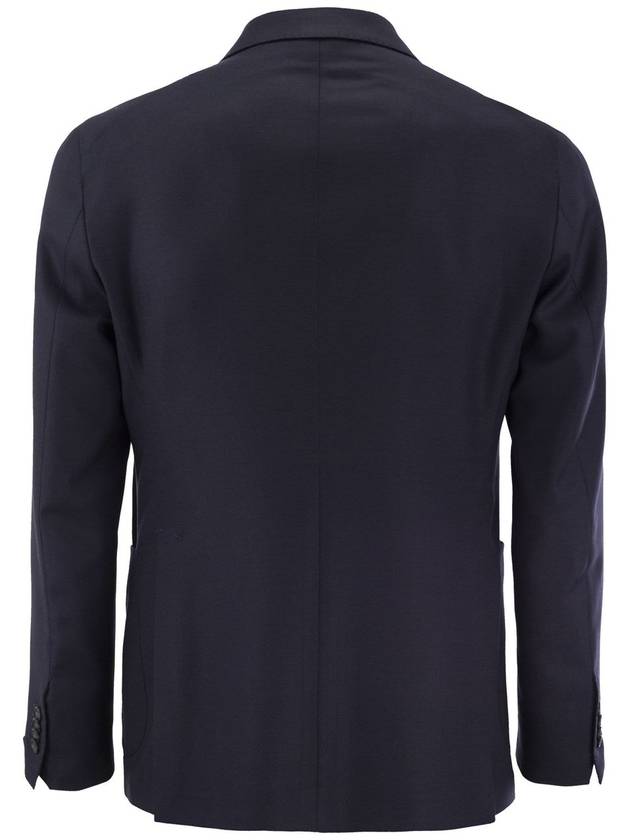 Double breasted cashmere jacket navy - TAGLIATORE - BALAAN 3