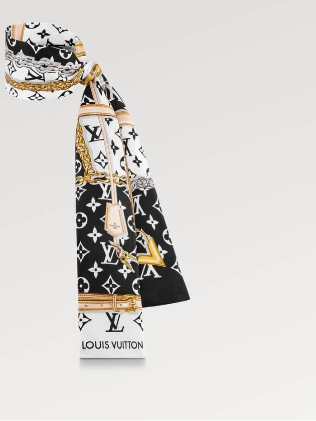 Scarf Monogram Confidential Bandeau Black M78656 - LOUIS VUITTON - BALAAN 5