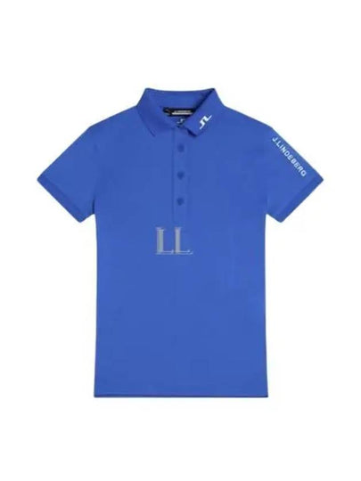 Tour Tech Short Sleeve Polo Shirt Blue - J.LINDEBERG - BALAAN 2