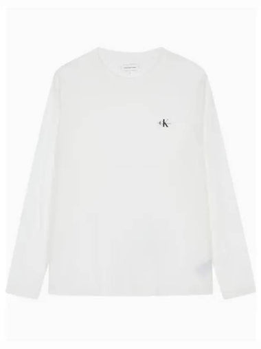 Jeans Monogram Logo Relaxed Fit Long Sleeve T-Shirt 2 Pack White - CALVIN KLEIN - BALAAN 1