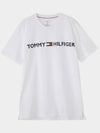 Modern logo crew neck short sleeve tee white 09T3928 100 - TOMMY HILFIGER - BALAAN 7