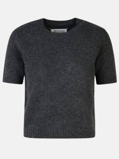 Washed Lambswool Crewneck Knit Top Grey - MAISON MARGIELA - BALAAN 2