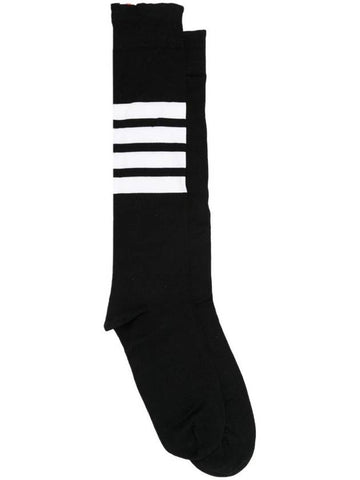 Thom Browne Over The Calf Socks W/ 4 Bars In Lightweight Cotton Accessories - THOM BROWNE - BALAAN 1