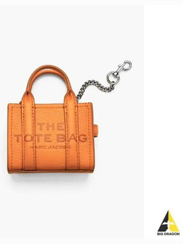 Leather The Nano Tote Charm Tangerine MBACA24008ORX - MARC JACOBS - BALAAN 1