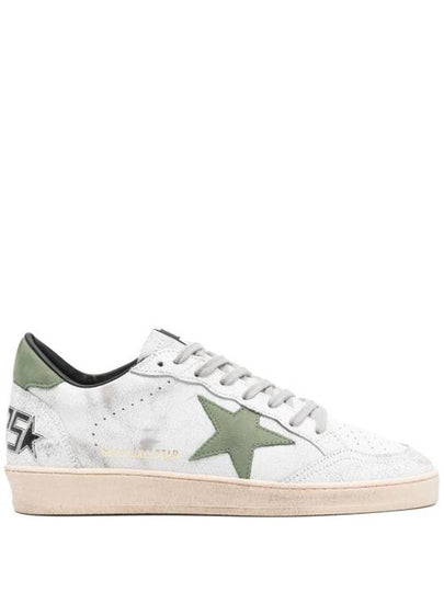 Ballstar Low-Top Sneakers Green White - GOLDEN GOOSE - BALAAN 2