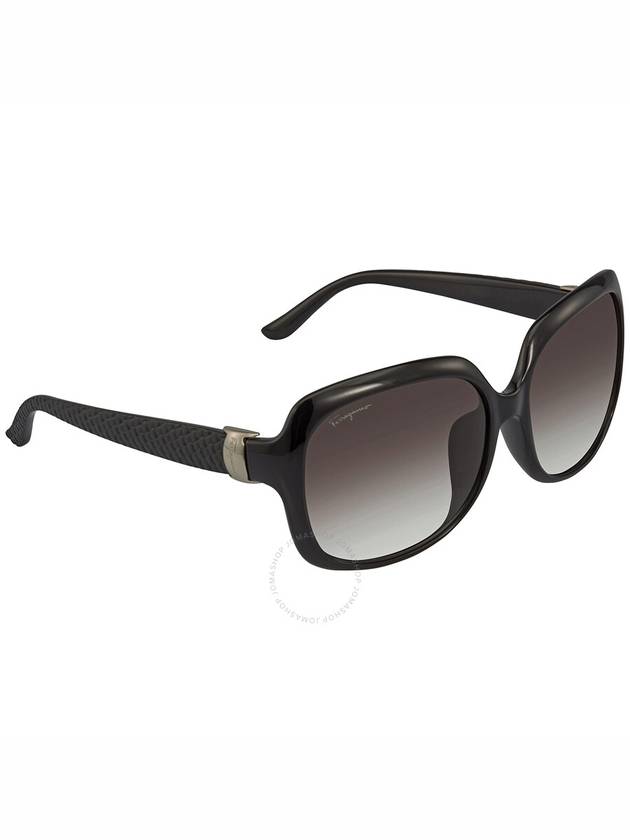 Eyewear Rectangular Sunglasses Grey Black - SALVATORE FERRAGAMO - BALAAN 3