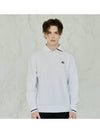 YOKO Collar Neck Two Way Half Zip Up Long Sleeve Sweatshirt WHITE - 20THHOLE - BALAAN 1