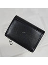 Triomphe Shiny Calfskin Flap Card Wallet Black - CELINE - BALAAN 3