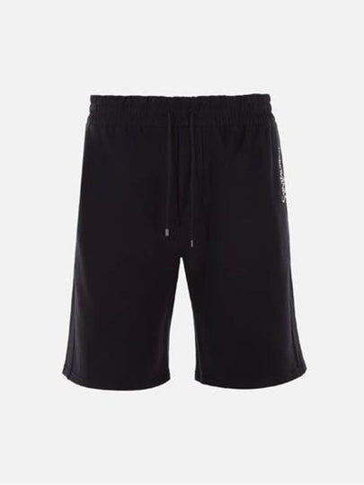 Fleece Bermuda Shorts Black - SAINT LAURENT - BALAAN 2