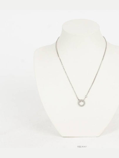 Love Necklace White Gold 2P Diamond 74231 - CARTIER - BALAAN 2