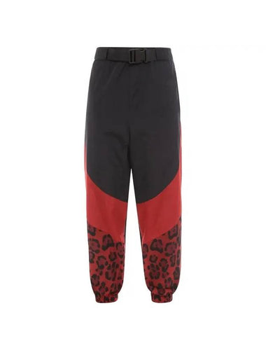 animal print track pants red black - DOLCE&GABBANA - BALAAN 1