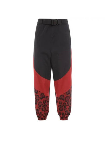 animal print track pants red black - DOLCE&GABBANA - BALAAN 1