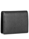 Stitch Logo Compact Bifold Half Wallet Black - MAISON MARGIELA - BALAAN 4