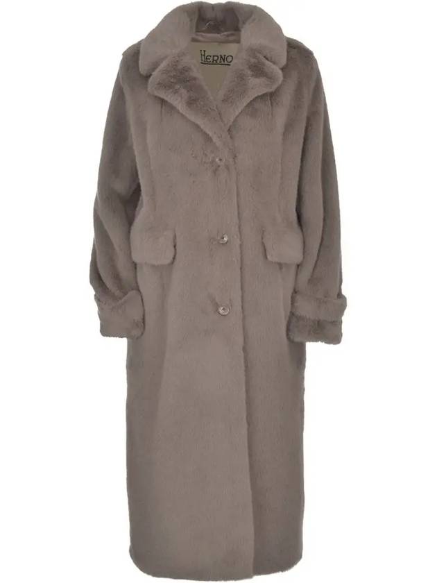 Women's Fur Coat Grey - HERNO - BALAAN 2